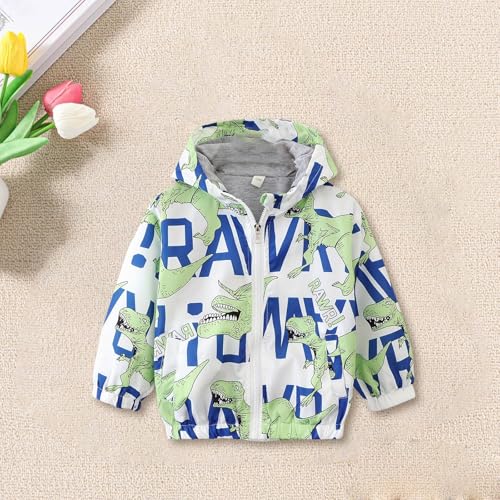 Kids Boys' Hooded Cartoon Car Jacket Windbreaker Outerwear Jackets Girls Sweatshirts Zipper Rainproof Tops Streetwear2
