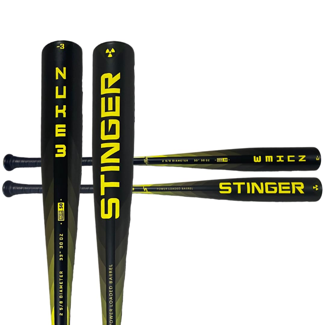 Stinger Sports Nuke 3 Aluminum BBCOR Certified -3 Baseball Bat, 32” 29oz