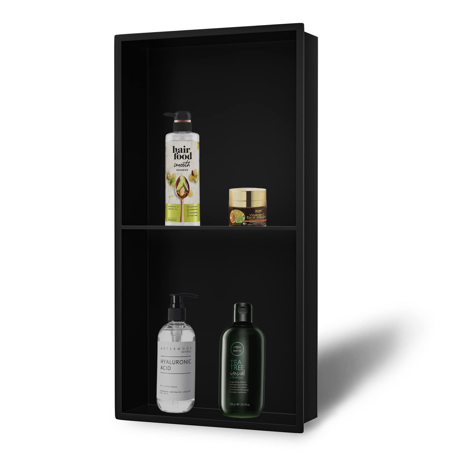 Neodrain No Tile Shower Niche, Stainless Steel Wall Niche 13.1"X 25.1