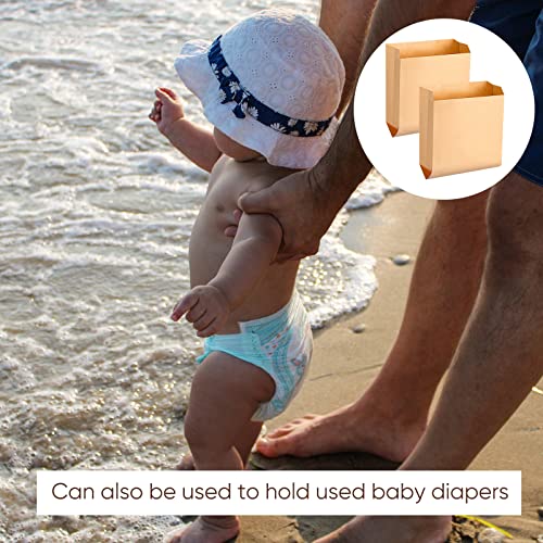 Image of Thenshop 50 Pcs Sanitary Napkin Disposal Bags Waxed Kraft for Bathroom | Feminine Hygiene Liner for Bathroom Dispensers, 7.5 X 10 Inch Waste Receptacle Liners, Business Restroom Personal Use