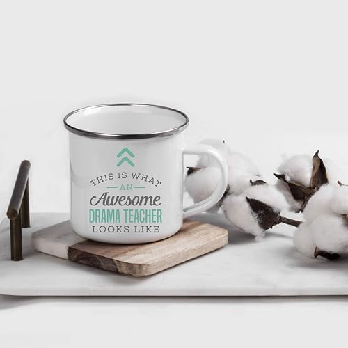 Miniatura 2 de Andaz Press Taza de café de acero inoxidable de 11 onzas para regalo, This is What an Awesome Drama Teacher Looks Like, 1 paquete, ideas de regalo