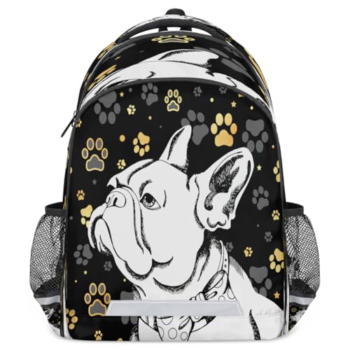 Dog Paws Backpack with Chest Strap Reflective Lightweight Travel Hiking Backpack for Men Women Waterproof Daypack Back Pack for Commute Camping2