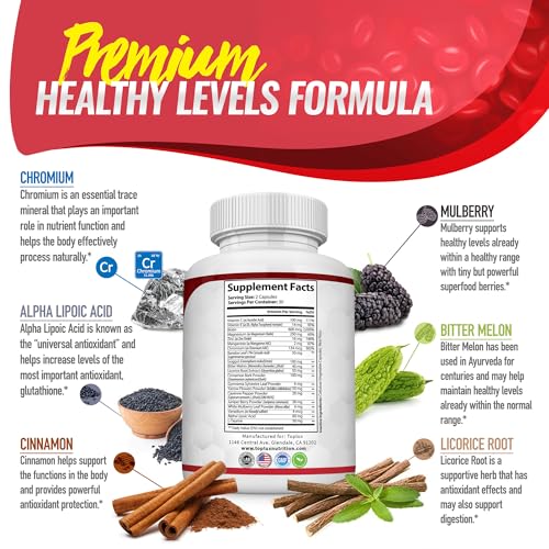 Toplux Blood Sugar Complex Supplement