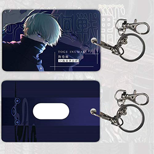 呪術廻戦 パスケース カードカバー カードケース 定期入れ 両面 二次元 五条悟 伏黒恵 両面宿儺 狗巻棘 名札ケース 干渉防止 飾り グッズ 人気 誕生日 携帯便利 通勤 通学 雑貨 萌えグッズ （狗卷棘）