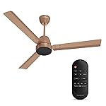 Crompton Energion Nucleoid 1200mm BLDC Ceiling Fan | Remote Control | BEE 5 Star Energy Rated | High Air Delivery | 4 Years Manufacturer Warranty | Gilded Beige