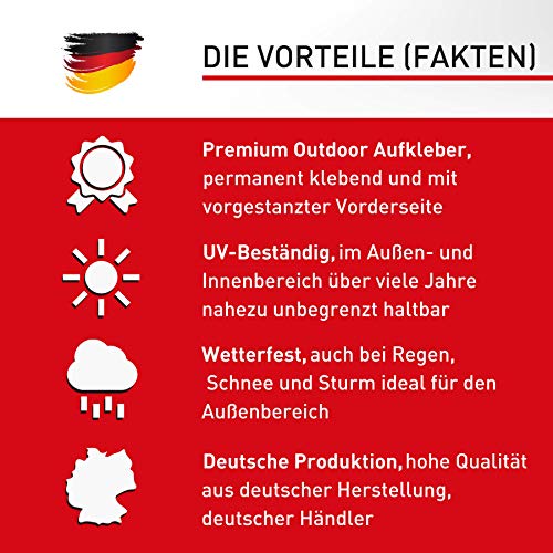 11 x Aufkleber Rauchen Verboten (5 cm - Rund) - UV-Resistent - Vorgestanzt - Für Außen und Innen - Perfekte Alternative zum Nicht Rauchen Schild - Rauchen verboten Aufkleber 5cm