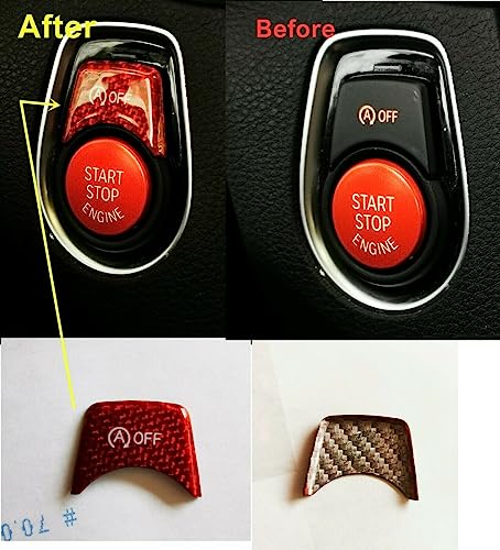MAX Auto Carbon Look Stop Stop Button Cover Cover