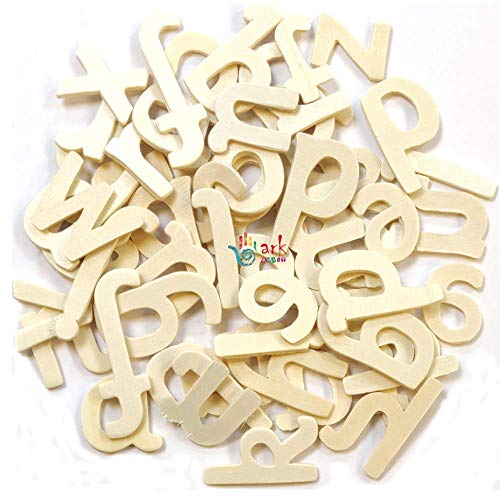 Plain Wooden(Lower case) Letters -60 Approx by arkCRAFT