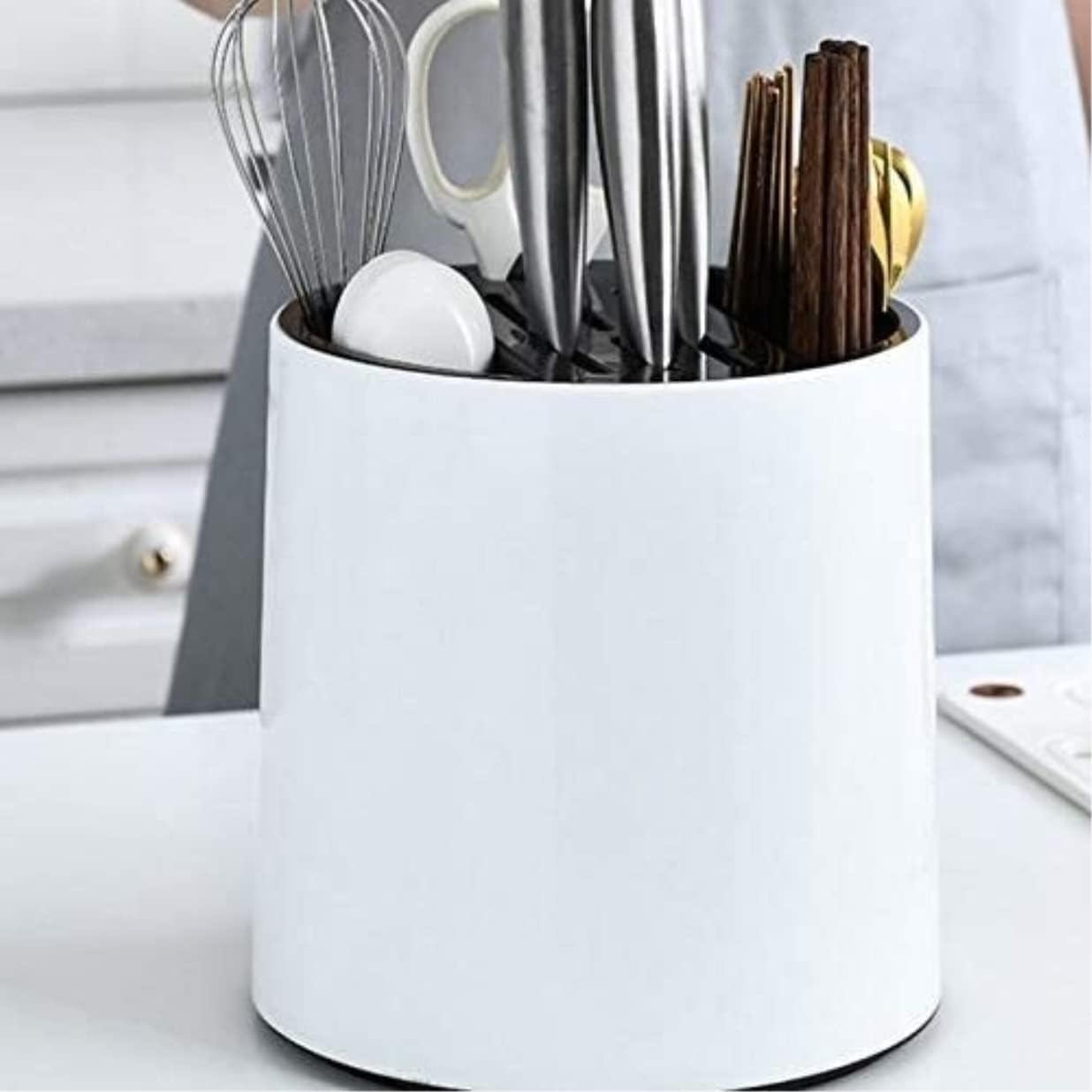 Knife Block Storage Stand Kitchen,Only Selling Cutter Holder,Multi-Function Shelf Plastic Rack Supplies Knives Tube