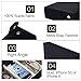 Moldiy Sunglasses Storage Boxes, Black Suede Fabric Sunglass Display Box,Eyeglasses Eyewear Organizer Display Storage Case - 8 Slots