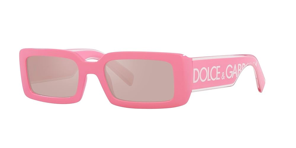 Dolce & Gabbana Women's Narrow Rectangle Sunglasses - Pink