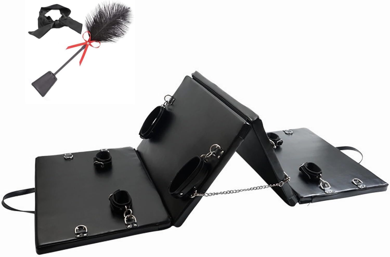 Sex Toy Sex Bed Gear Restraints Portable System, Leather BDSM Furniture with Handcuffs, Ankle Cuffs Sweaters YD261