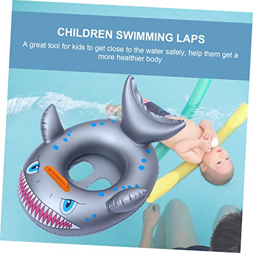 Toddmomy 2 Pçs Jogo Inflável Para Flutuar Acessórios Em Forma De Cinza Tubarão Presentes De Natação