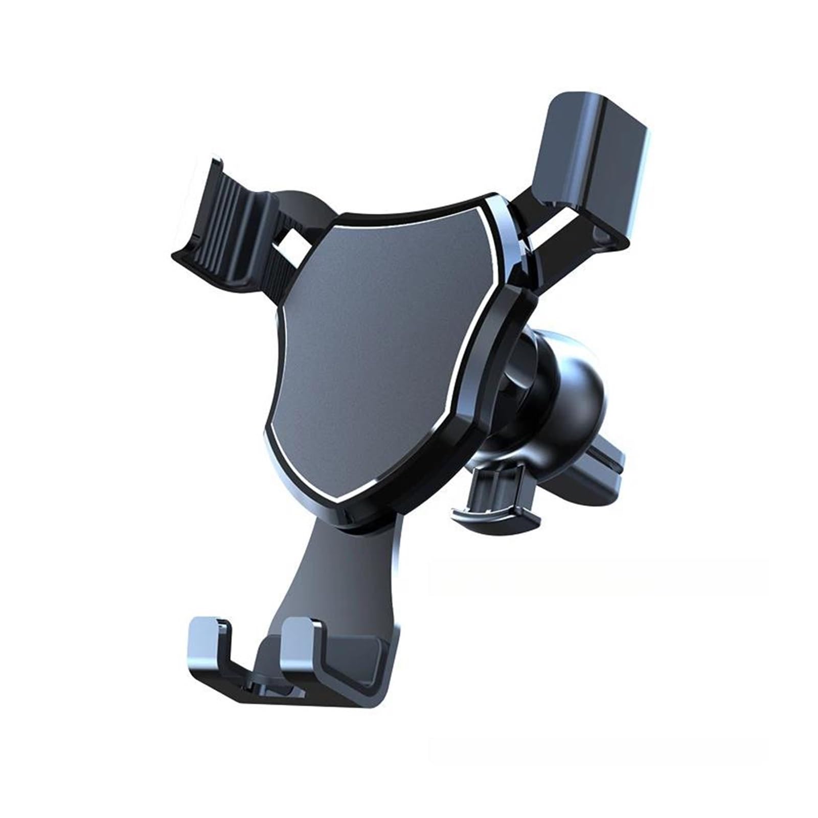 Supporto per telefono da auto con bocchetta di ventilazione, supporto con bloccaggio automatico a gravità per dispositivi mobili da 4,7-6,7 pollici(Metallic surface)