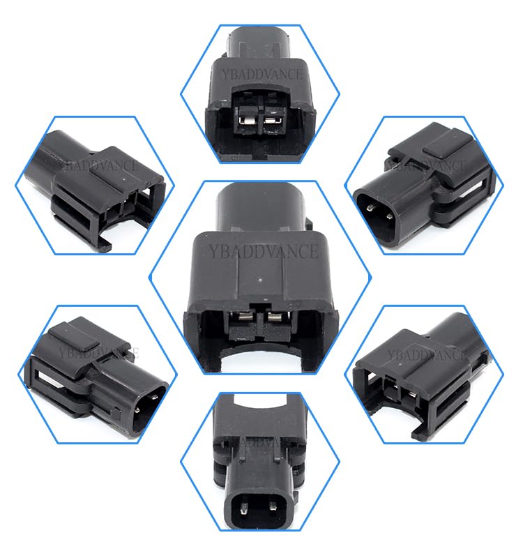 Jetronic Minitimer EV1 Female to US CAR EV6 Male Fuel Injector Adapter Connector|Cables, Adapters & Sockets - (Color Name: Male to Female)