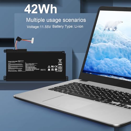Image of B31N1912 C31N1912 Battery for Asus VivoBook 14 E410M E410MA L410M L410MA E410KA E510MA E510KA F414MA L510MA R522MA E410MA-EK007TS EK087T E410MA-EK991TS E410MA-EK026TS 0B200-03680000 3ICP5 /57 /80