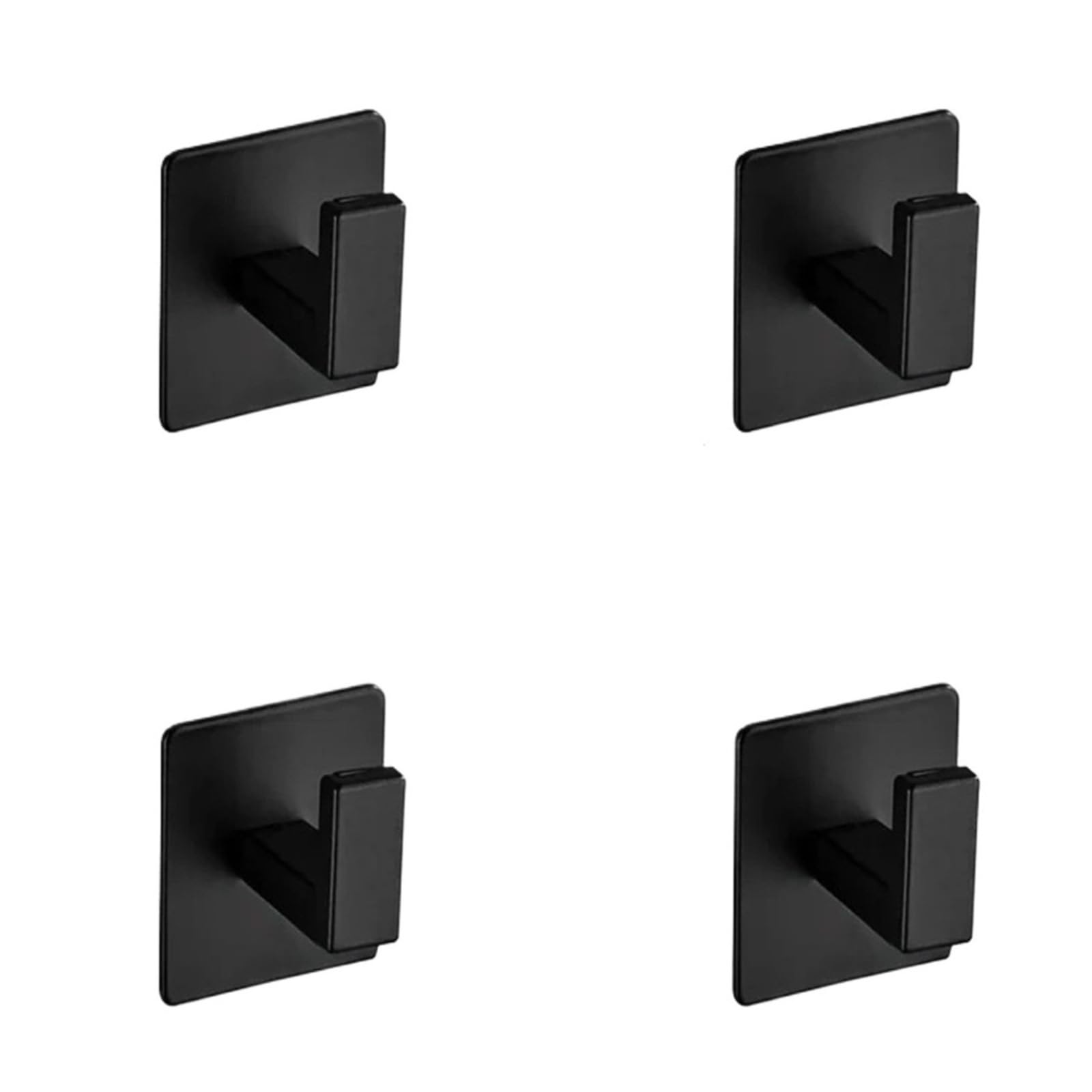 Zguouzantye 4Pcs 10 Self-Adhesive Wall Hooks For Keys Hats Clothes