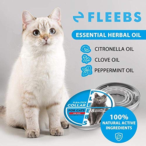 Fleebs Cat Collar 8-Month Validity Period with Nаturаl Essential Oils Adjustable Collars for Cats Kitten Collar Fits All… - Image 4