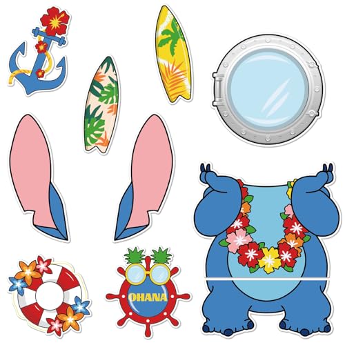 9Pcs Cruise Door Decorations Magnetic, Cute Large Nautical Cruise Door Magnets Decorations Reusable Refrigerator Magnets for Cruise Ship Door Decorations