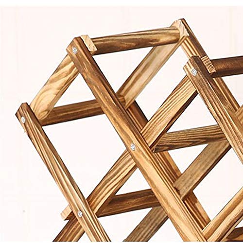 Soporte de madera plegable para 6 botellas de vino miniatura 4
