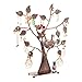 Produktbild Schmuckbaum Design Schmuckständer - Schmuckhalter Ohrringhalter Kettenständer Armbandständer 42x38x8 cm Bronze mit Ornament Blätter und Ring/Zubehör-Nest Schmuck-Aufbewahrung/Ohrring-Ständer