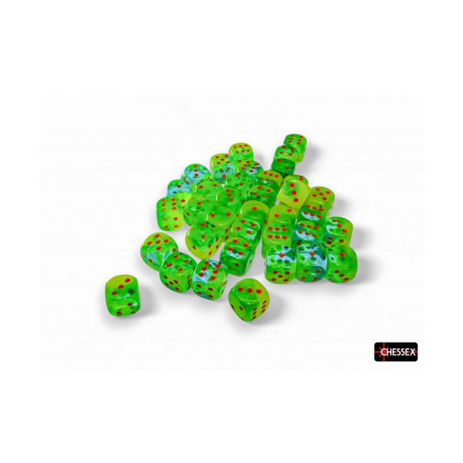 Amazon.com: Plasma Green and Teal Gemini Luminary Dice with Orange
