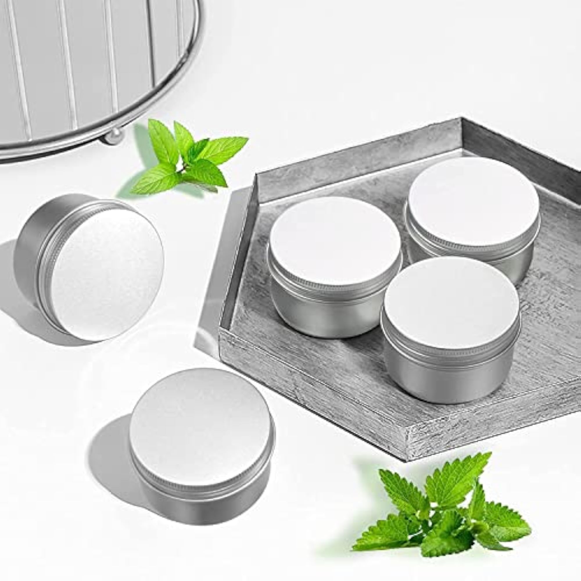 60ml Aluminium Cosmetics Container Jar, Pack of 3