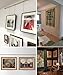 Picture Rail Hanging System Wall Picture Rail Hangers Brass Rod, 50/80/95/120/145/150/160/180/220 Cm Artwork Gallery Hanging Track Gold Chains, Metal Museum Photos Display Shelf(50cm/19.6in/1.6ft)