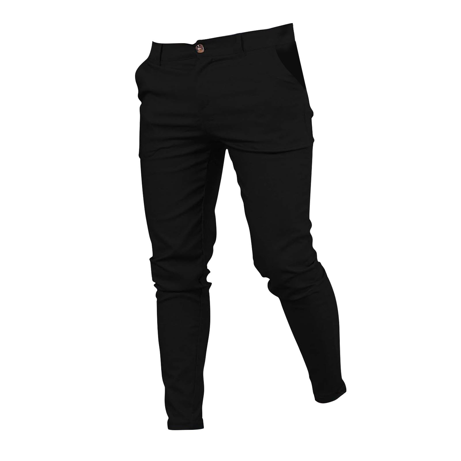 Genérico Pantalón De Traje para Hombre. Slim Fit Pantalones De Traje Ajustados con Pliegues Y Bolsillos Corte Recto Pantalones De Negocios Oficina para Tiempo Libre