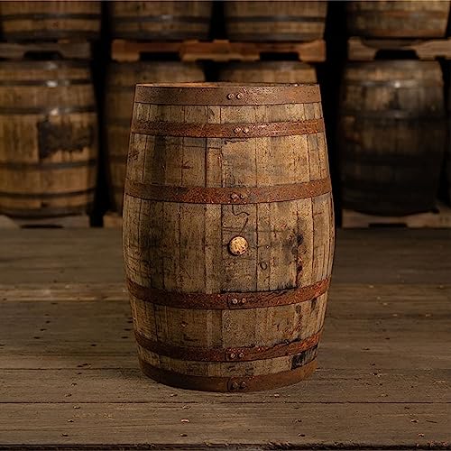 Midwest Barrel Company Authentic Bourbon/Whiskey Barrel (53 Gallon) Used Genuine American White Oak Wood Barrel for Decoration, Furniture & DIY Projects - Thumbnail 7