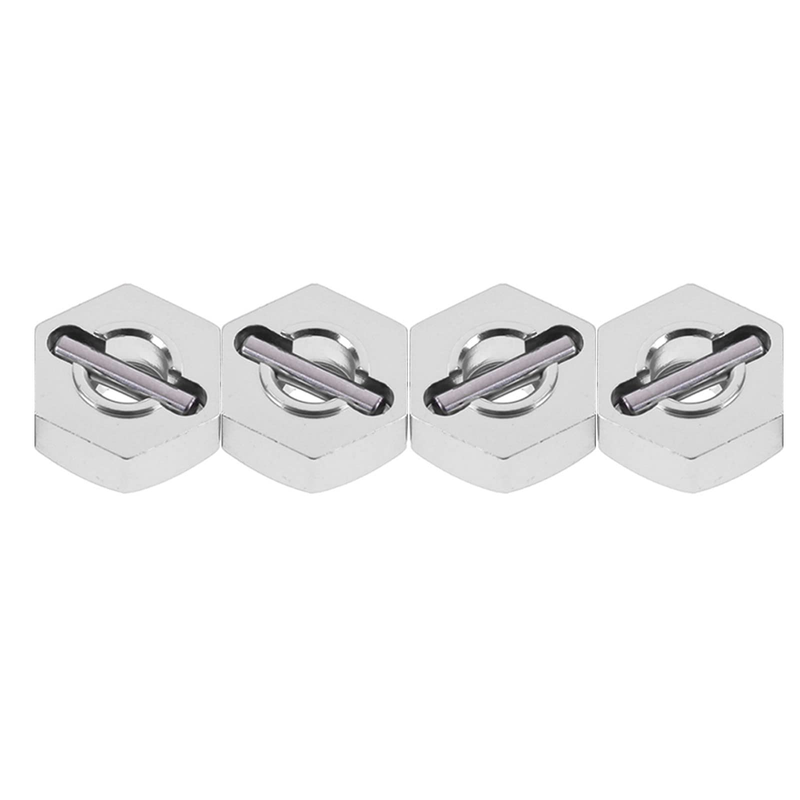Kingsea Aluminium Radnaben-Adapter 12mm Für Traxxas 1/16 Slash, E-Revo, Summit - 4 Stück Inkl. Achsstifte