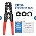 iCrimp PEX Crimping Tool Set for Copper Crimp Ring and PEX Cinch Clamp, Crimping and Removing PEX Crimp Fittings 1/2'', 3/4'', 1'', 7 Pieces