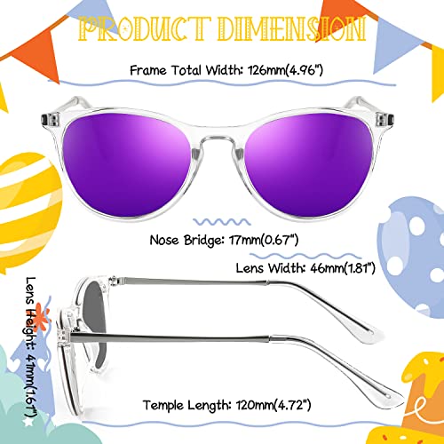 FEISEDY Kids Round Polarized Sunglasses for Girls Boys Classic Retro UV400 Protection Toddler Sun Glasses Age 3-12 B90704