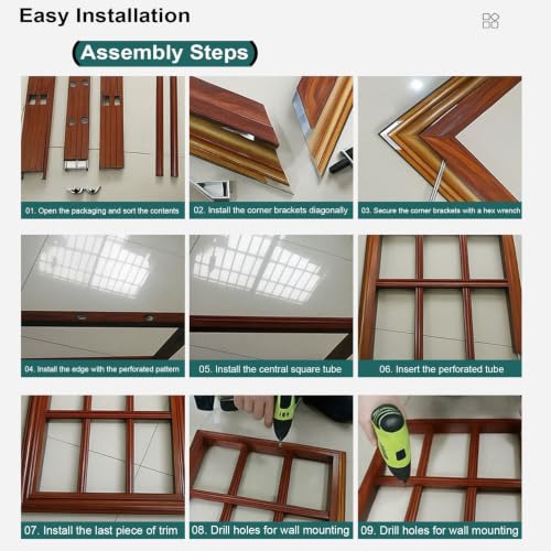 Reja de seguridad antirrobo de acero inoxidable a medida para ventanas de casa 7