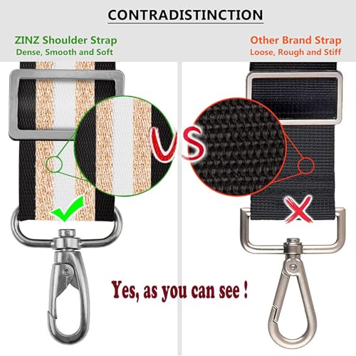 Image of ZINZ 57 inch Adjustable Bag Straps Replacement with Thick Fixed Pad