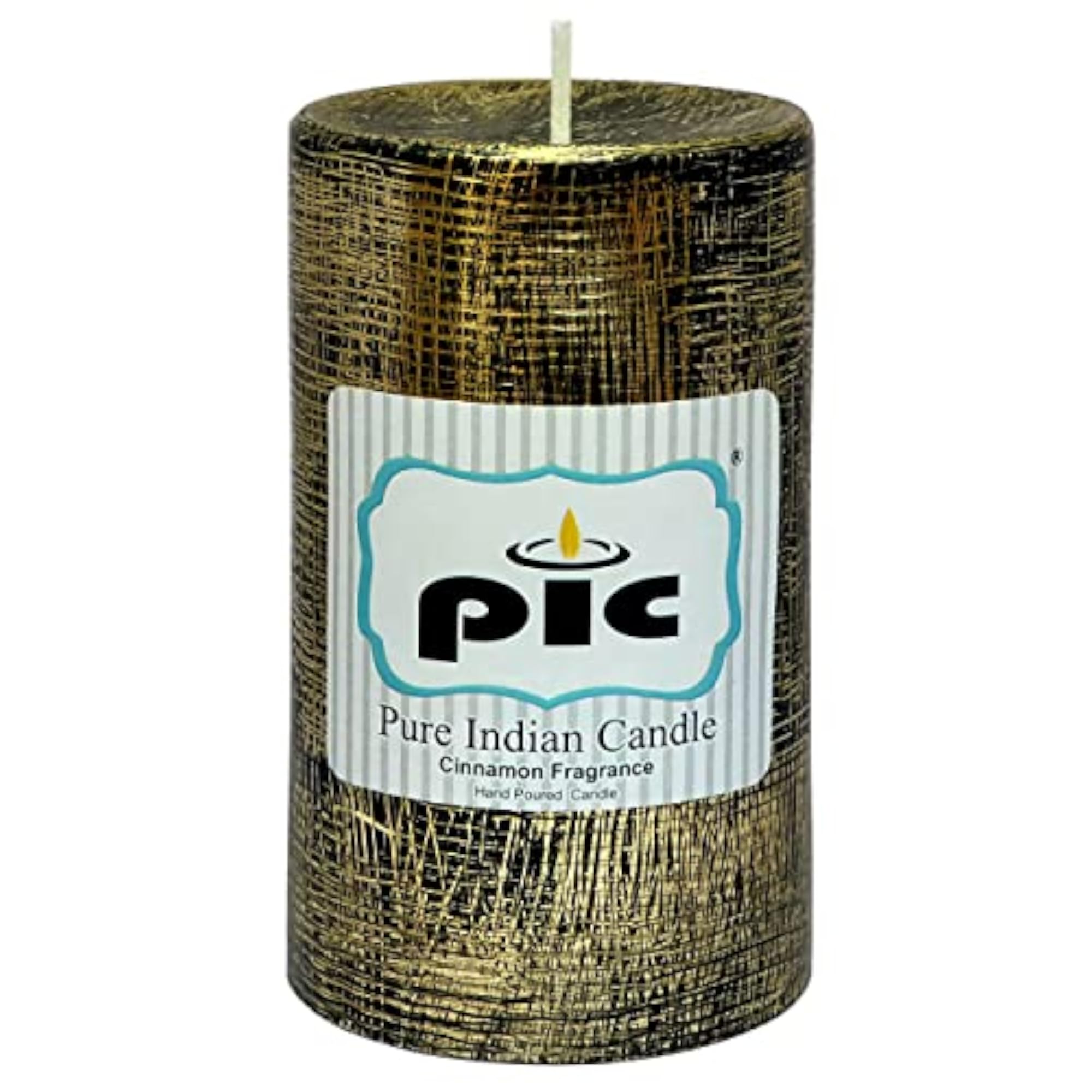 Handmade Cinnamon Scented Decorative Wax Pillar Candle, Gift