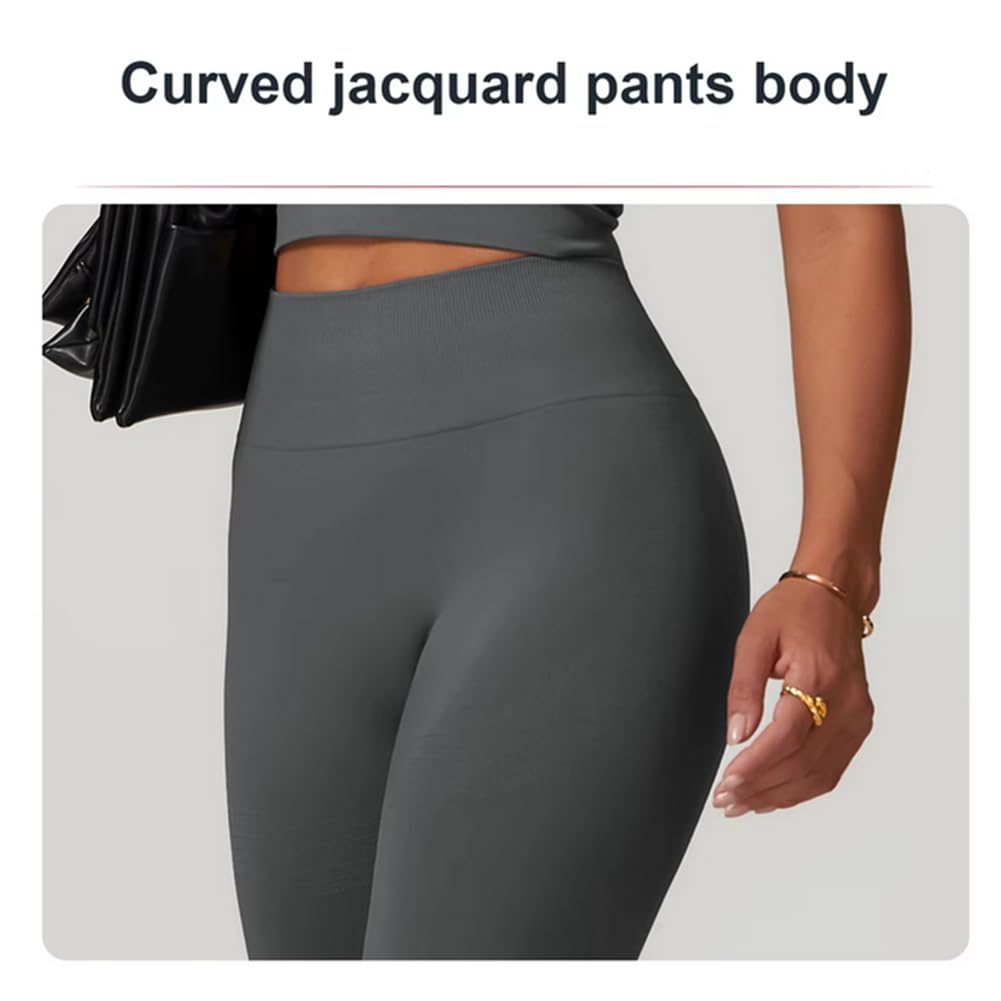 Mujer Elástico Leggings Scrunch Butt Anticeluliticos Sin Costuras Pantalones Yoga para Fitness Running Gym Pilates