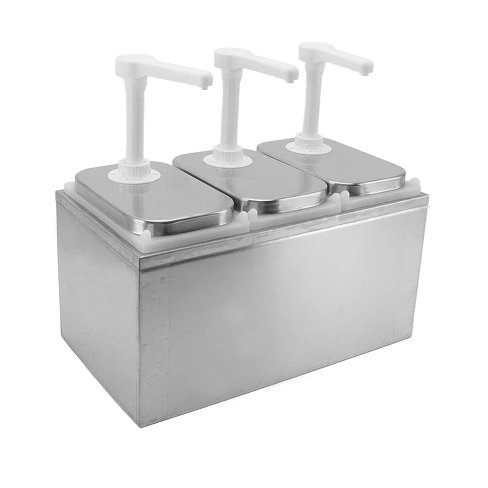 Ölspender, Soße, Kunststoff und Edelstahl, Gewürzspender, Kommerzielle Soßenpumpe, Pumpstation für Küche, Zuhause, 1 L Doppel- und Sprühflaschen, Flaschenbehälter für (2L