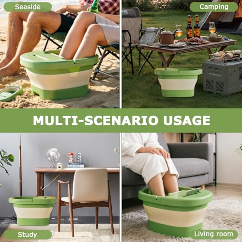 Bañera plegable para pie con función de masaje y tapa 7