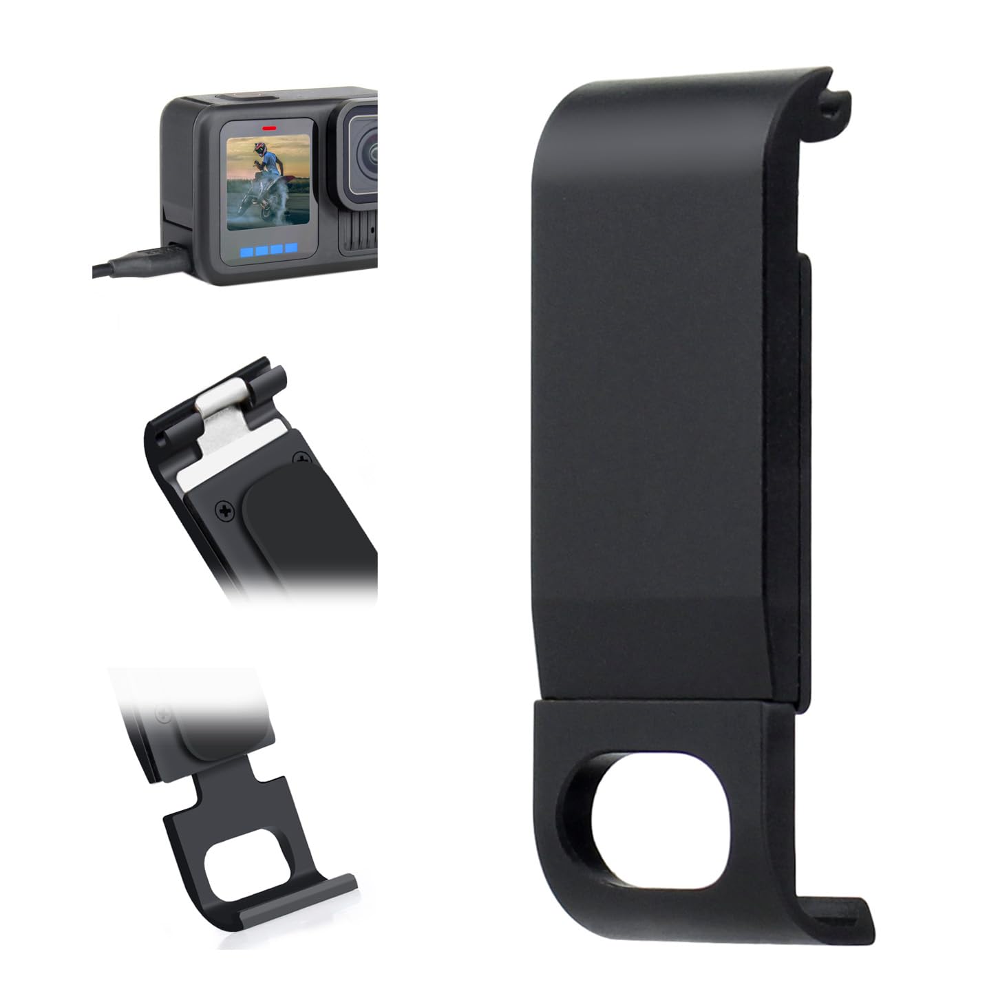 Amazon.com: YALLSAME Aluminum Replacement Side Door for GoPro Hero