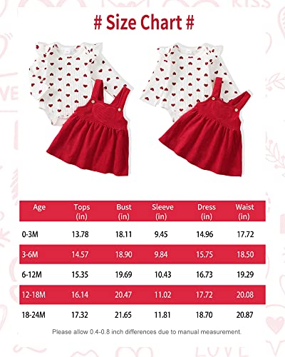 Image of Newborn Baby Girl Clothes Toddler Long Sleeve Ruffle Romper Top Infant Skirt Set Little Girl Overall Dress