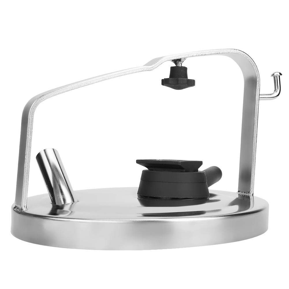 Jeffergarden Equipo de ordeño Tapa de Cubo de Leche de Acero Inoxidable Tapa de Tapa con tapón de Junta Asiento Herramienta de Cocina para Interiores