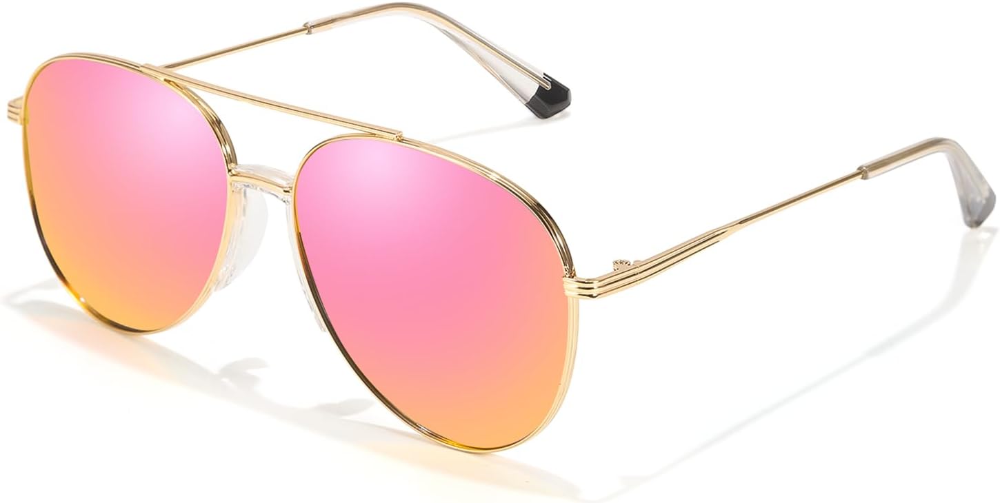 SODQW Tangle Free Aviator Sunglasses for Women Men Polarized Sun Glasses With UV Protection 2026 Fasion Trendy Shades