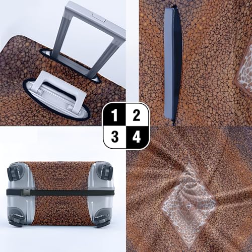 Travel Luggage Cover Suitcase Protector Scratch-Resistant Fit Not Included Suitcase Rhombic Object S-19-21in4
