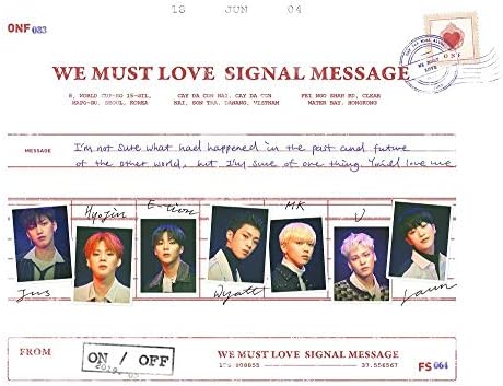 ONF - WE Must Love (3rd Mini Album) CD+60p Photobook+1Photocard+1Postcard+1Unit Photo+1Group Photo+Folded Poster