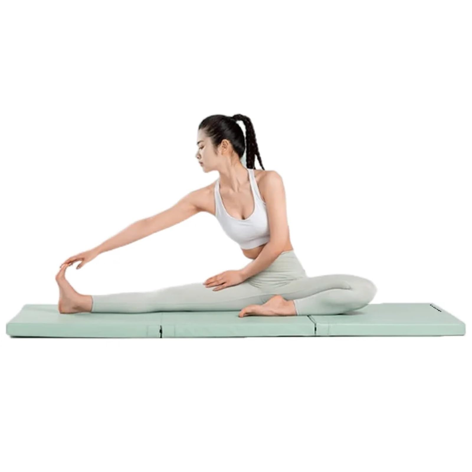 Tappetini da Ginnastica Pieghevoli Tappetini da Ginnastica, Tappetino da Ginnastica Spesso Pieghevole in Tre Parti con Maniglie for Il Trasporto per Adulti