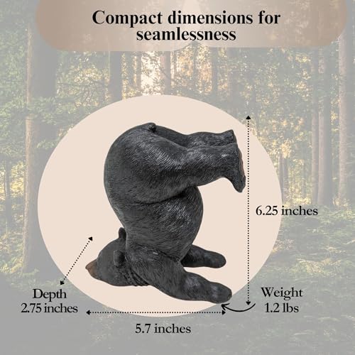 Bestgiftever 15672 Zen Yoga Bear Figurine - Relaxing Animal Statue - Meditative Bear Decor For Nature Lovers - Zen Bear Sculpture thumb #2