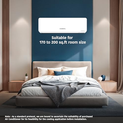 Image of GENERAL 1.5Ton BEE 2026 5 Star Rated,Inverter Split AC(ASGG18CGAB-B,White,Copper,5280W,Powerful Cooling,15m Long Reach Airflow,4 Way Swing,55C Max,Suitable for 170~200 Sft,Free Standard Installation)