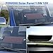 POWOXI 1.8W 12V Solar Car Battery Charger Maintainer, Portable Solar Panel Trickle Charging Kit for Automotive, Motorcycle, Boat, ATV,Marine, RV, Trailer, Powersports, Snowmobile, etc.