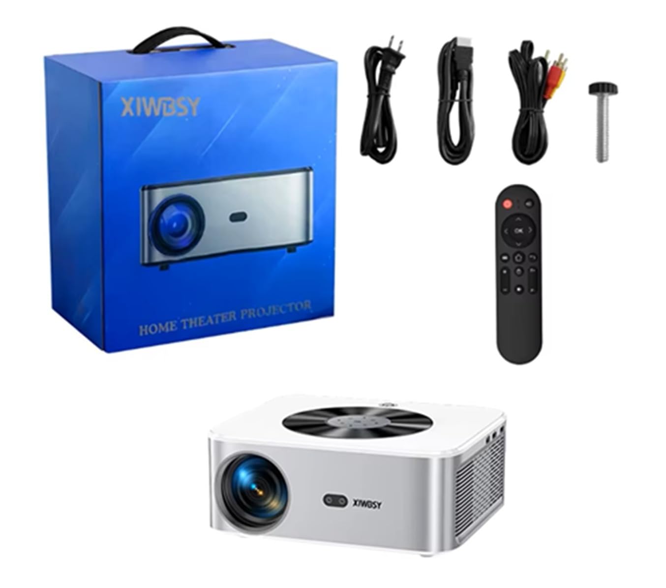 Projektor LED z systemem Android 4K 21 000 lumenów 800 ANSI Full HD 3D 1080P WiFi 5G przenośne kino domowe